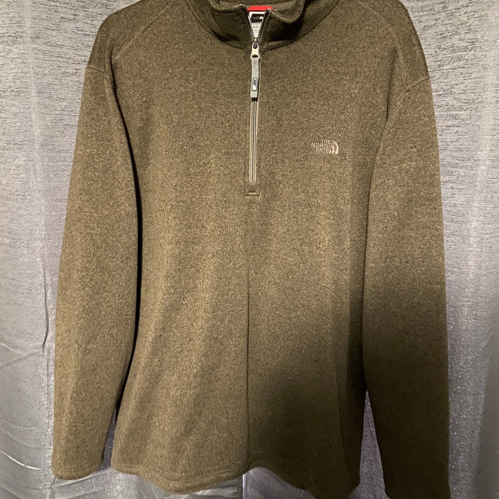 Brown Mens Northface Quarter-zip XL